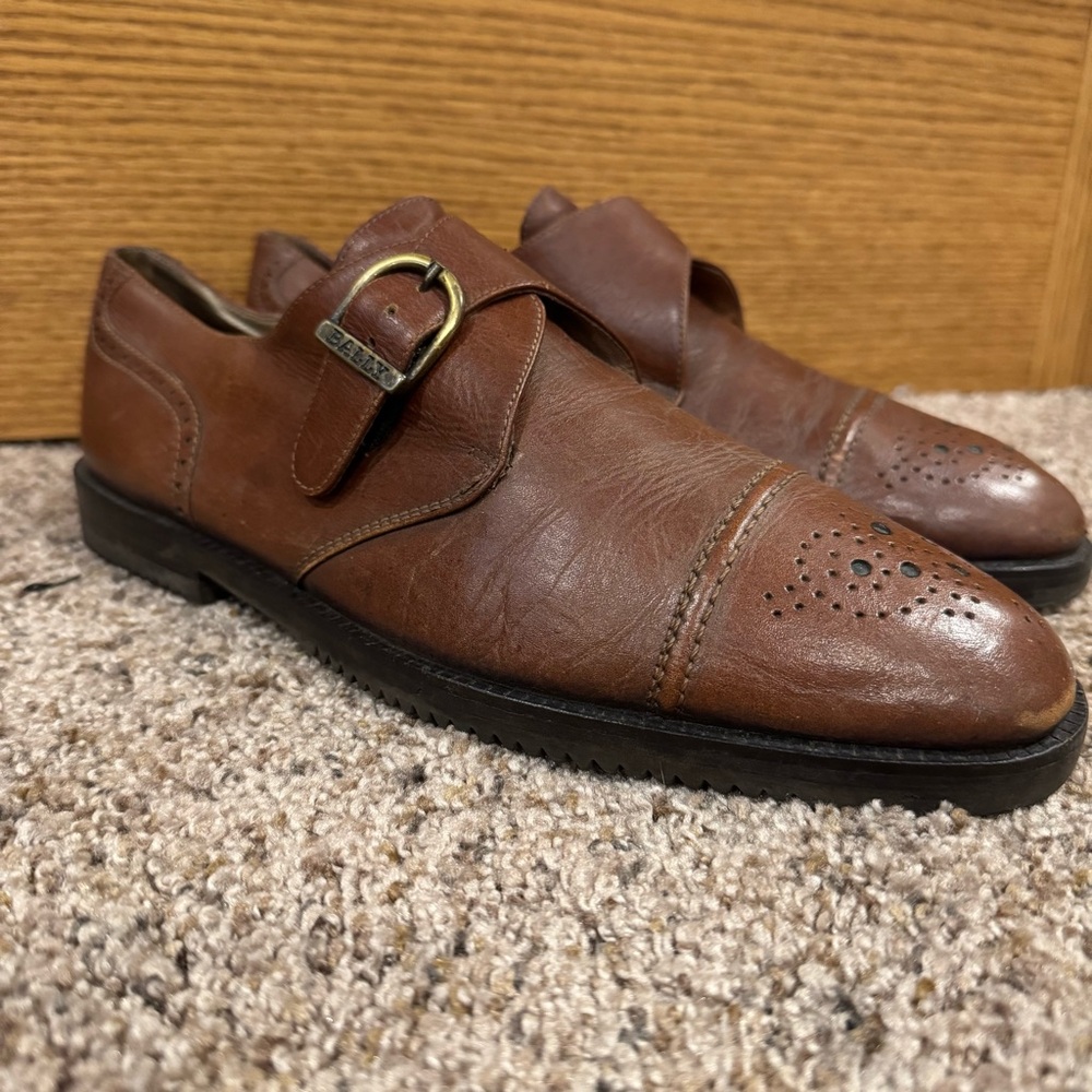 Bally Monk Strap Leather Shoes Men’s (Fits Like 8–8.5)